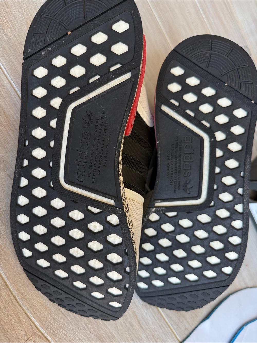 Adidas NMD R1 Boost Print White Black Red - Picture 8 of 13